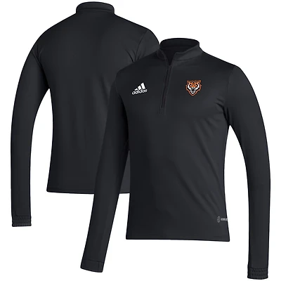 Men's adidas Black Idaho State Bengals Sideline Entrada22 Quarter-Zip Pullover Top