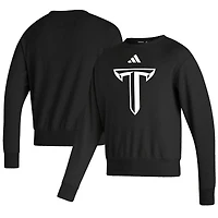 Men's adidas Black Troy University Trojans Sideline Premium Retro Crew Pullover