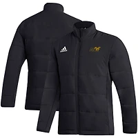 Men's adidas Black Alabama State Hornets Sideline Midweight Full-Zip Jacket