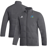 Men's adidas Gray Delaware Fightin' Blue Hens Sideline Midweight Full-Zip Jacket