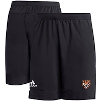 Men's adidas Black Idaho State Bengals Sideline 9” Heat Ready Woven Shorts