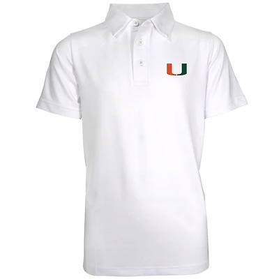 Youth Garb White Miami Hurricanes Polo