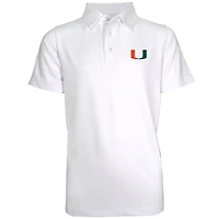 Youth Garb White Miami Hurricanes Polo