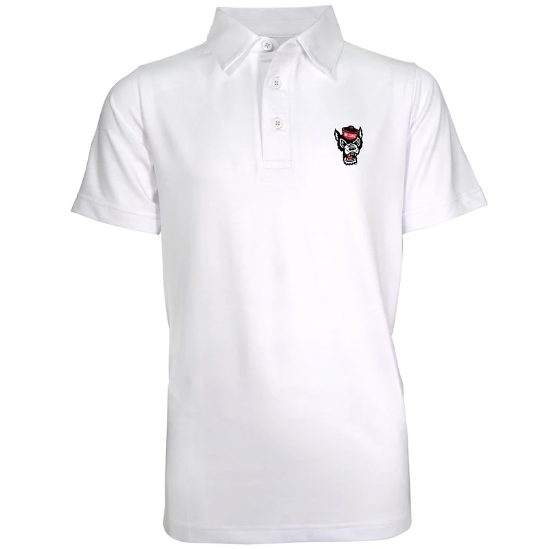 Youth Garb White NC State Wolfpack Polo