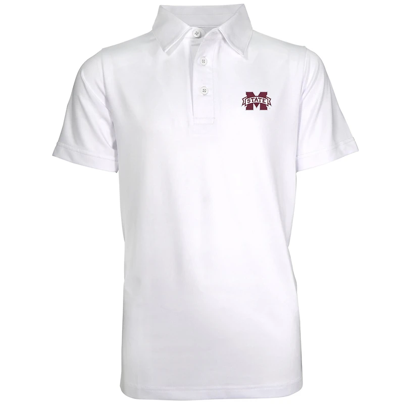 Youth Garb White Mississippi State Bulldogs Polo