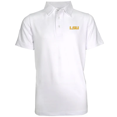 Youth Garb White LSU Tigers Polo
