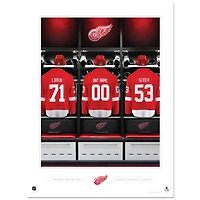 Detroit Red Wings 12" x 16" Personalized Locker Room Photo Print
