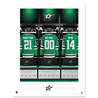 Dallas Stars 12" x 16" Personalized Locker Room Photo Print
