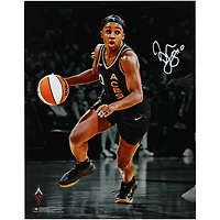 Jackie Young Las Vegas Aces 2023 WNBA Finals Champion Autographed 11" x 14" Action Spotlight Photograph