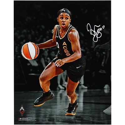 Jackie Young Las Vegas Aces 2023 WNBA Finals Champion Autographed 11" x 14" Action Spotlight Photograph