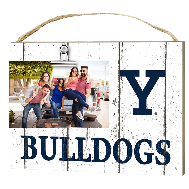 Yale Bulldogs 8" x 10" Weathered Clip It Frame