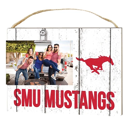SMU Mustangs 8" x 10" Weathered Clip It Frame