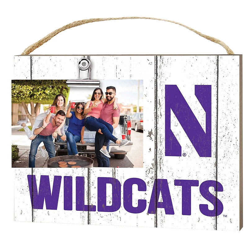 Northwestern Wildcats 8" x 10" Weathered Clip It Frame