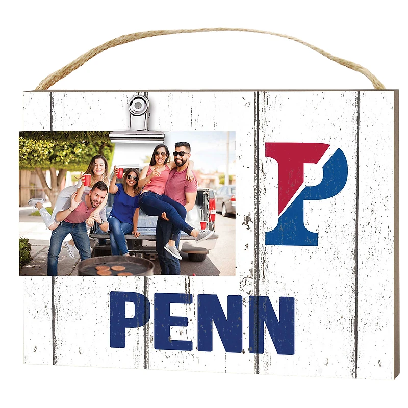 Pennsylvania Quakers 8" x 10" Weathered Clip It Frame