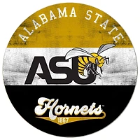 Alabama State Hornets 20'' x 20'' Retro Logo Circle Sign