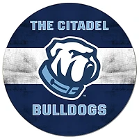 Citadel Bulldogs 20'' x 20'' Retro Logo Circle Sign