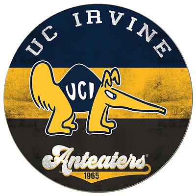 UC Irvine Anteaters 20'' x 20'' Retro Logo Circle Sign