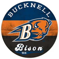 Bucknell Bison 20'' x 20'' Retro Logo Circle Sign