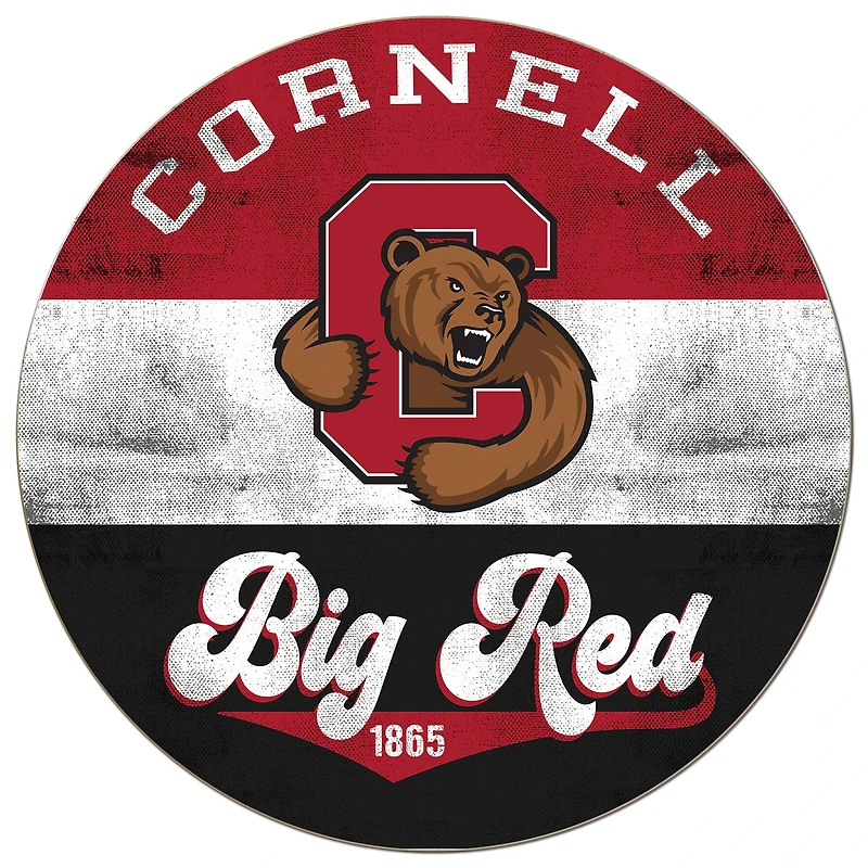 Cornell Big Red 20'' x 20'' Retro Logo Circle Sign