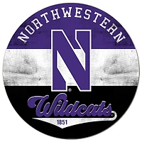Northwestern Wildcats 20'' x 20'' Retro Logo Circle Sign