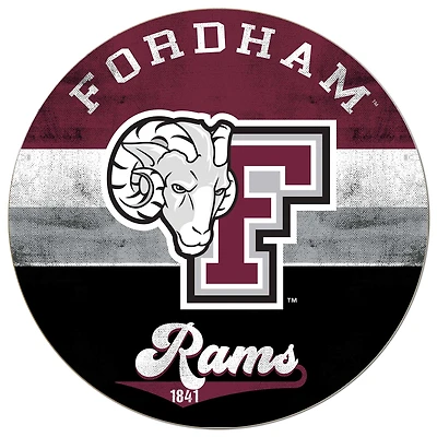 Fordham Rams 20'' x 20'' Retro Logo Circle Sign