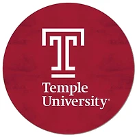 Temple Owls 20'' x 20'' Retro Logo Circle Sign