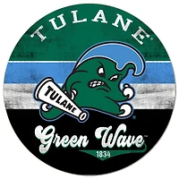 Tulane Green Wave 20'' x 20'' Retro Logo Circle Sign