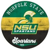 Norfolk State Spartans 20'' x 20'' Retro Logo Circle Sign