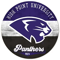 High Point Panthers 20'' x 20'' Retro Logo Circle Sign