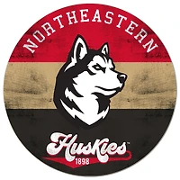 Northeastern Huskies 20'' x 20'' Retro Logo Circle Sign