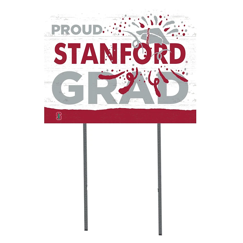 Stanford Cardinal 18" x 24" Proud Grad Yard Sign