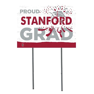 Stanford Cardinal 18" x 24" Proud Grad Yard Sign