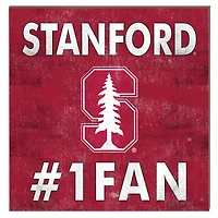Stanford Cardinal 10" x 10" #1 Fan Plaque