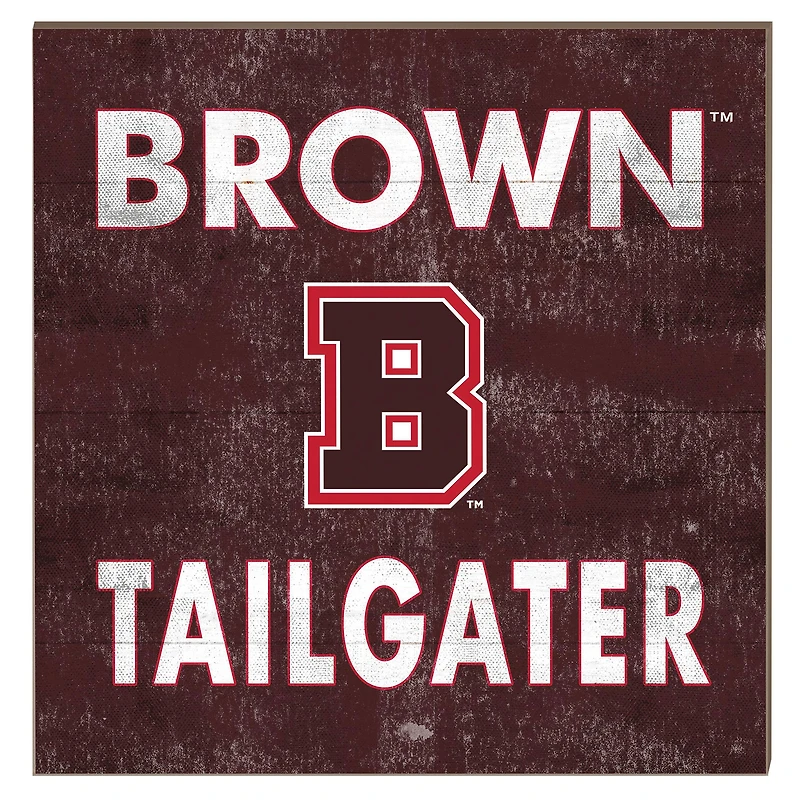 Brown Bears 10" x 10" Team Color Tailgater Plaque