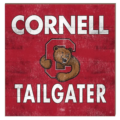 Cornell Big Red 10" x 10" Team Color Tailgater Plaque