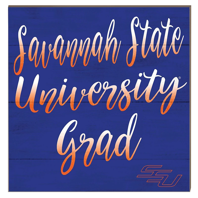 Savannah State Tigers 10" x 10" Grad Plaque