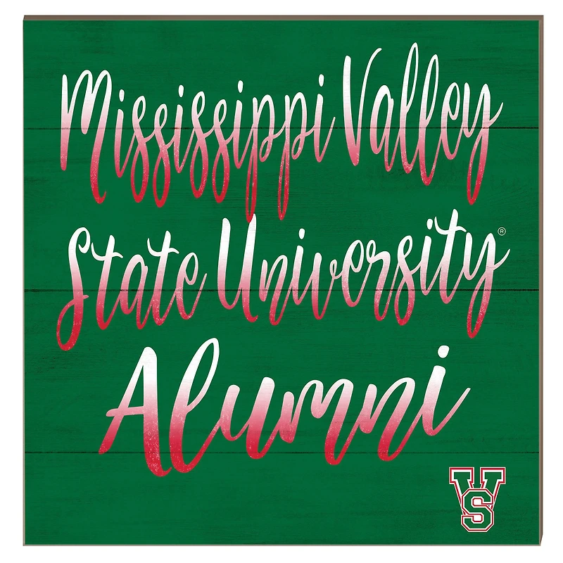 Mississippi Valley State Delta Devils 10" x 10" Alumni Plaque