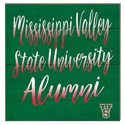 Mississippi Valley State Delta Devils 10" x 10" Alumni Plaque