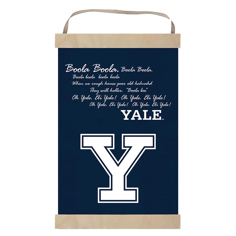 Yale Bulldogs Fight Song Banner Sign