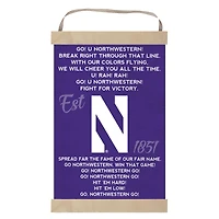 Northwestern Wildcats Fight Song Banner Sign