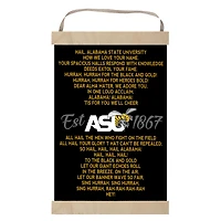 Alabama State Hornets Fight Song Banner Sign