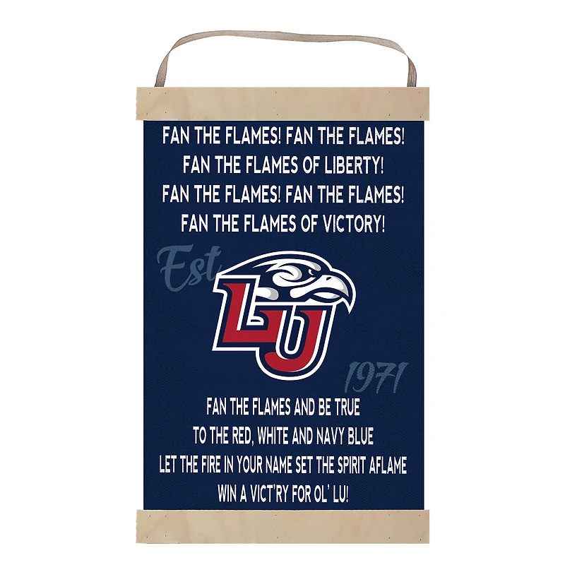 Liberty Flames Fight Song Banner Sign