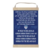 Pennsylvania Quakers Fight Song Banner Sign