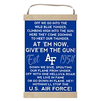Air Force Falcons Fight Song Banner Sign