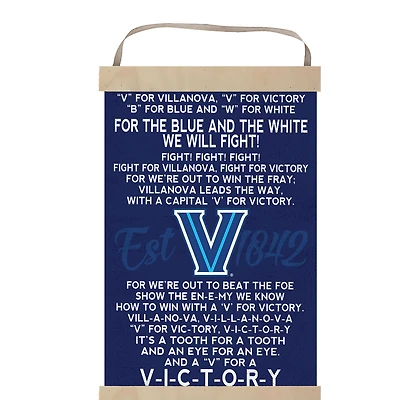 Villanova Wildcats Fight Song Banner Sign