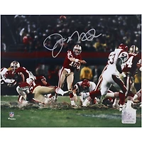 Joe Montana San Francisco 49ers Autographed 8" x 10" Throwing vs. Bengals Photograph
