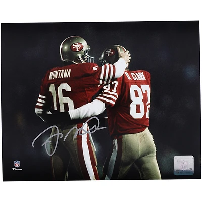 Joe Montana San Francisco 49ers Autographed 8" x 10" with Dwight Clark Photograph