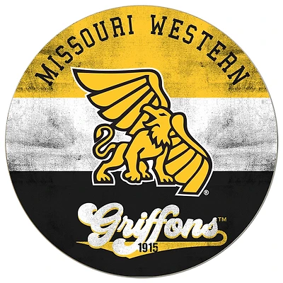 Missouri Western State Griffons 20'' x 20'' Retro Logo Circle Sign