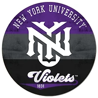 NYU Violets 20'' x 20'' Retro Logo Circle Sign