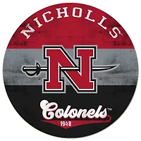 Nicholls State Colonels 20'' x 20'' Retro Logo Circle Sign